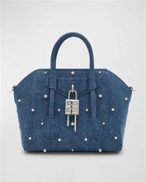 givenchy antigona mini youtube|mini antigona lock denim tote bag.